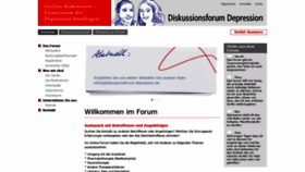 What Diskussionsforum-depression.de website looked like in 2019 (6 years ago)