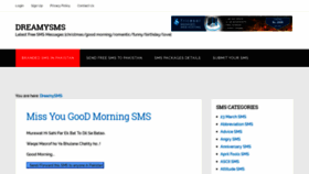 What Dreamysms.com website looked like in 2019 (4 years ago)