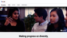 What Diversity.google website looked like in 2019 (4 years ago)