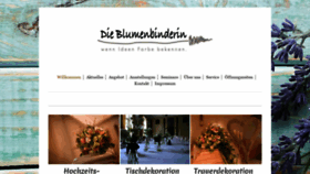 What Dieblumenbinderin.com website looked like in 2019 (4 years ago)