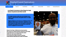 What Digitaleventcaricature.com website looked like in 2019 (4 years ago)