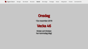 What Dagensdatum.se website looked like in 2019 (4 years ago)
