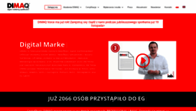 What Dimaq.pl website looked like in 2019 (6 years ago)