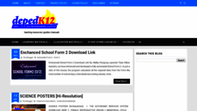 What Depedk12.com website looked like in 2019 (4 years ago)