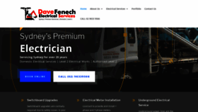 What Davefenechelectrical.com.au website looked like in 2019 (4 years ago)