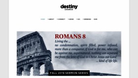 What Destinychurchsa.com website looked like in 2019 (4 years ago)