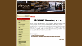 What Drevomat.cz website looked like in 2019 (4 years ago)