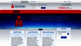 What Domman.hu website looked like in 2019 (4 years ago)