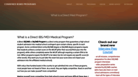 What Directmedprograms.com website looked like in 2019 (4 years ago)