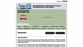 What Dairytechindia.in website looked like in 2019 (4 years ago)