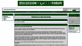 What Discussionworldforum.com website looked like in 2019 (4 years ago)
