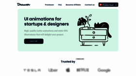What Drawer.design website looked like in 2019 (5 years ago)