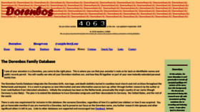 What Dorenbosch.net website looked like in 2019 (4 years ago)