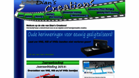 What Dianscreations.nl website looked like in 2019 (4 years ago)