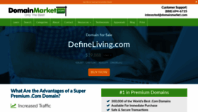 What Defineliving.com website looked like in 2019 (4 years ago)