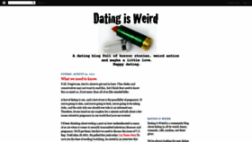 What Datingisweird.blogspot.com website looked like in 2019 (4 years ago)