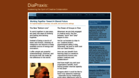 What Diapraxis.com website looked like in 2019 (4 years ago)