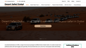What Desertsafaridubai.com website looked like in 2019 (4 years ago)