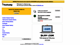 What Dojocn.org website looked like in 2019 (4 years ago)
