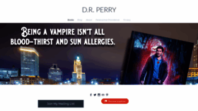 What Drperryauthor.com website looked like in 2019 (4 years ago)