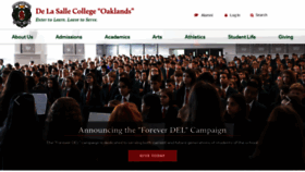What Delasalle.ca website looked like in 2019 (4 years ago)