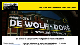 What Dewolfdore.be website looked like in 2019 (4 years ago)