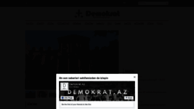 What Demokrat.az website looked like in 2019 (4 years ago)