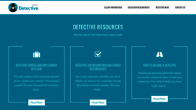 What Detective.education website looked like in 2019 (4 years ago)