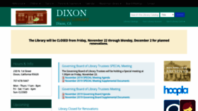 What Dixonlibrary.com website looked like in 2019 (4 years ago)