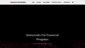 What Democratsforprogress.com website looked like in 2019 (4 years ago)