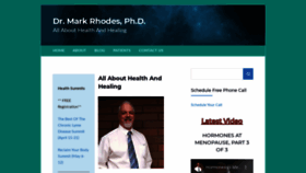 What Drmarkrhodes.com website looked like in 2019 (4 years ago)