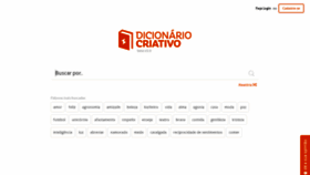 What Dicionariocriativo.com.br website looked like in 2019 (4 years ago)