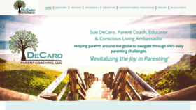 What Decaroparentcoaching.com website looked like in 2019 (4 years ago)