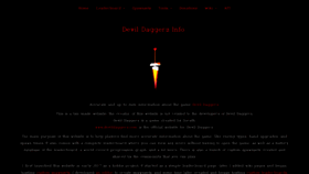 What Devildaggers.info website looked like in 2019 (4 years ago)