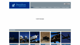 What Donaldsonaerospace-defense.com website looked like in 2019 (4 years ago)