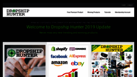 What Dropship-hunter.com website looked like in 2019 (4 years ago)