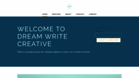 What Dreamwritecreative.com website looked like in 2019 (4 years ago)