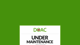 What Doac.ca website looked like in 2019 (4 years ago)