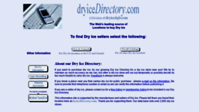 What Dryicedirectory.com website looked like in 2019 (4 years ago)