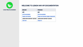 What Documentation.lemonway.fr website looked like in 2019 (4 years ago)