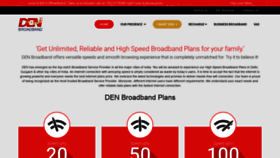 What Denbroadband.in website looked like in 2019 (4 years ago)