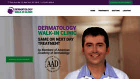 What Dermatologywalkinclinic.com website looked like in 2019 (4 years ago)