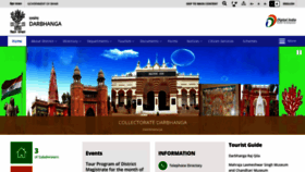 What Darbhanga.nic.in website looked like in 2019 (4 years ago)
