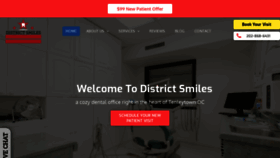 What Districtsmiles.com website looked like in 2019 (4 years ago)