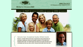 What Drchristiangentledental.com website looked like in 2019 (4 years ago)