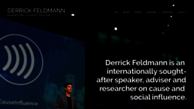 What Derrickfeldmann.com website looked like in 2019 (4 years ago)