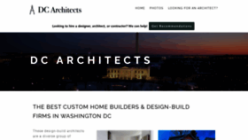 What Dcarchitects.org website looked like in 2019 (4 years ago)