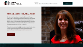 What Drcarrieholl.com website looked like in 2019 (4 years ago)
