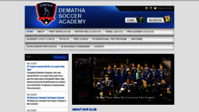 What Demathasocceracademy.org website looked like in 2019 (4 years ago)