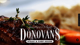 What Donovanssteakhouse.com website looked like in 2019 (4 years ago)